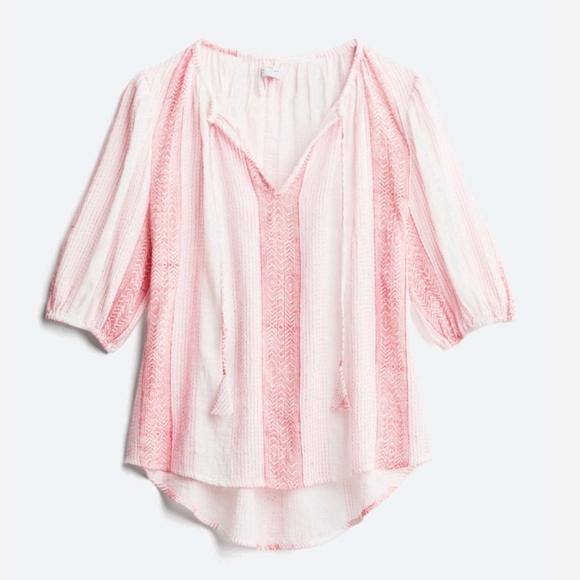 Katie Sturino Tops - Katie Sturino Red & White Top